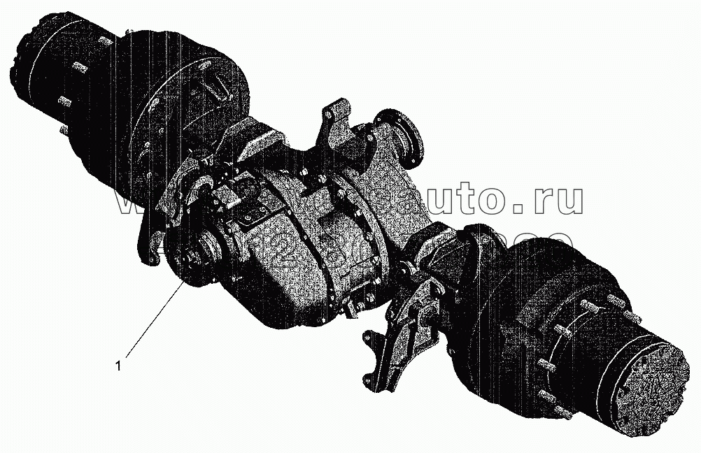 Мост средний автомобилей МАЗ-630308, МАЗ-630305, МАЗ-630303